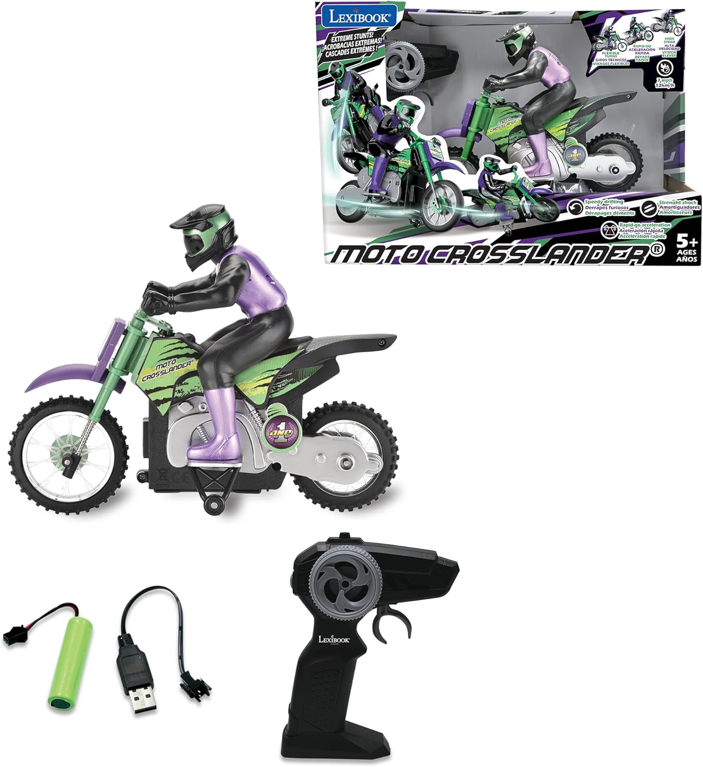 Lexibook RC18 Crosslander: Fast, Balanced, Light Effects