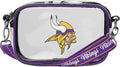 NFL Team Logo Stripe Clear Crossbody Bag - Stadium Approved Clear Bag