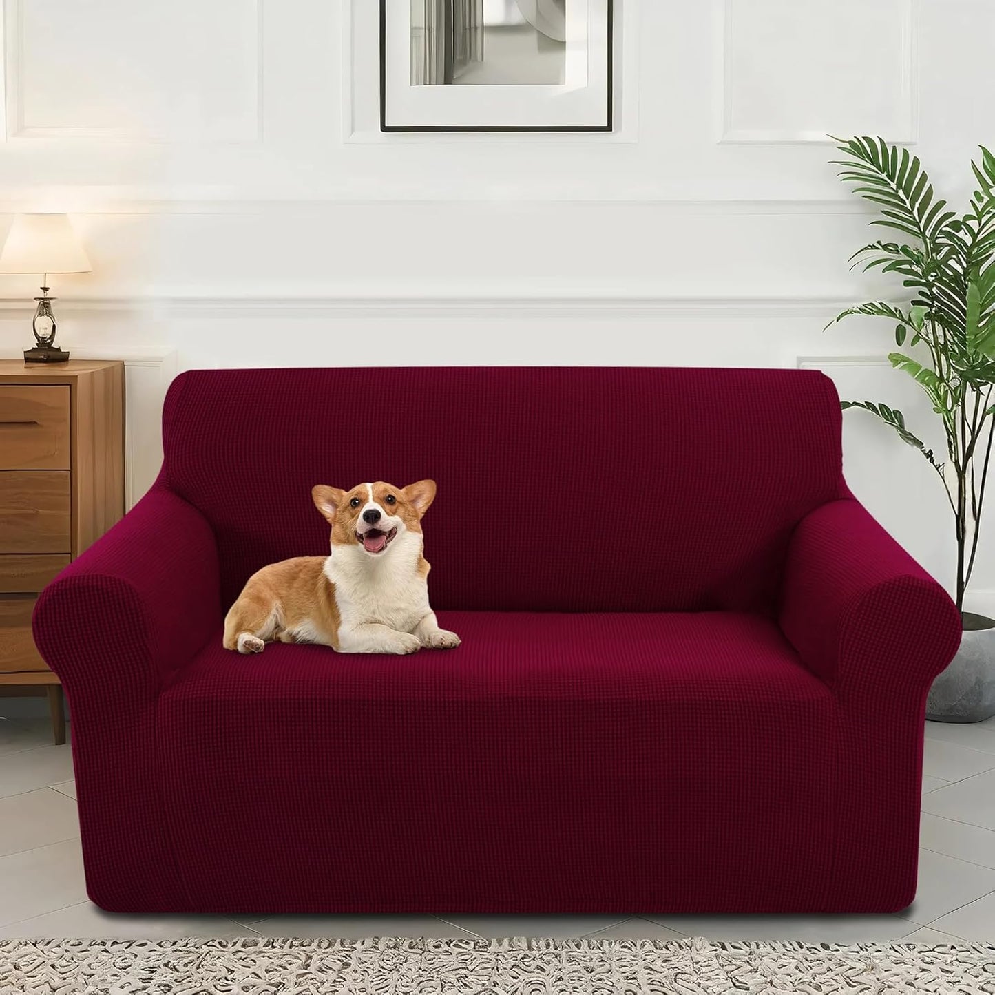 Stretch Couch Cover Washable Sofa Slipcover for Loveseat Protection