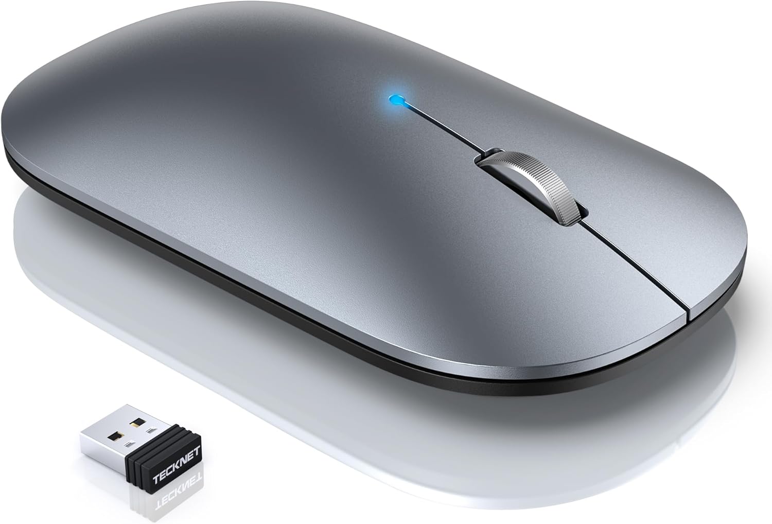 TECKNET Silent Wireless Mouse - 4000DPI Rechargeable