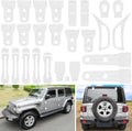 26PCS White Exterior Decoration Trim Kit for Jeep Wrangler JL JLU
