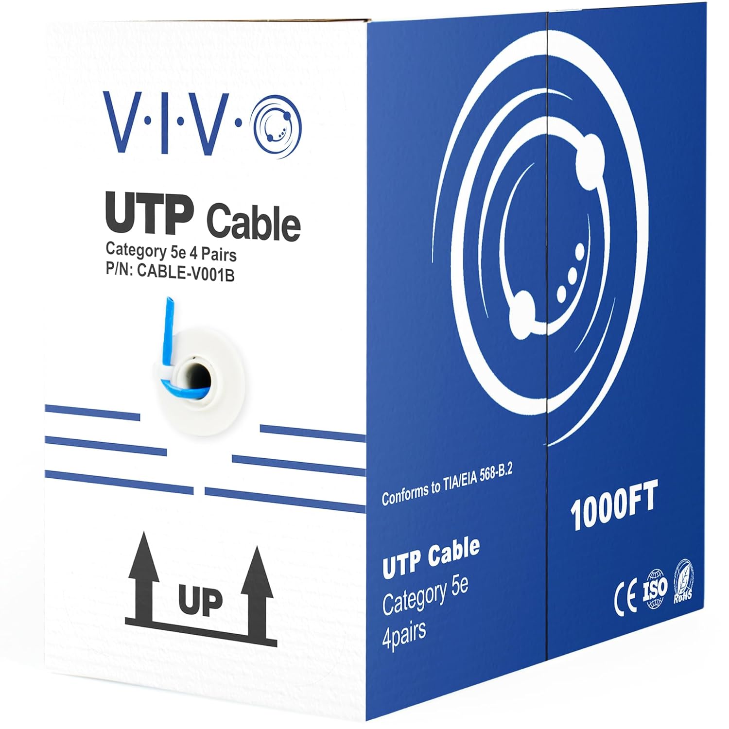 VIVO 1000ft Bulk Cat5e Wire for Reliable Ethernet Connections