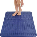Extra Large Shower Mat Non Slip 47 x 32 in - Secure Suction, Drain