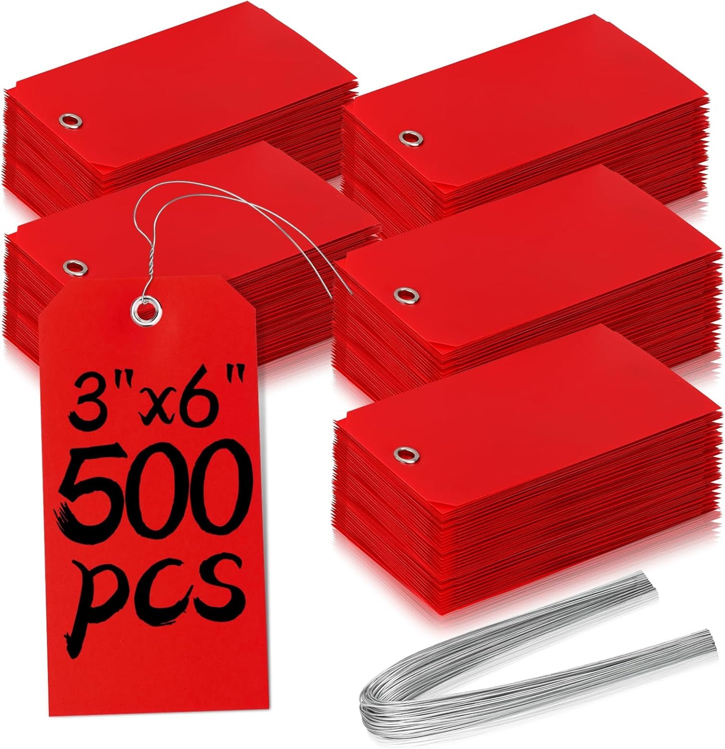 XUWAIDSGN 500 Pieces Plastic Shipping Tags for Heavy Duty Use