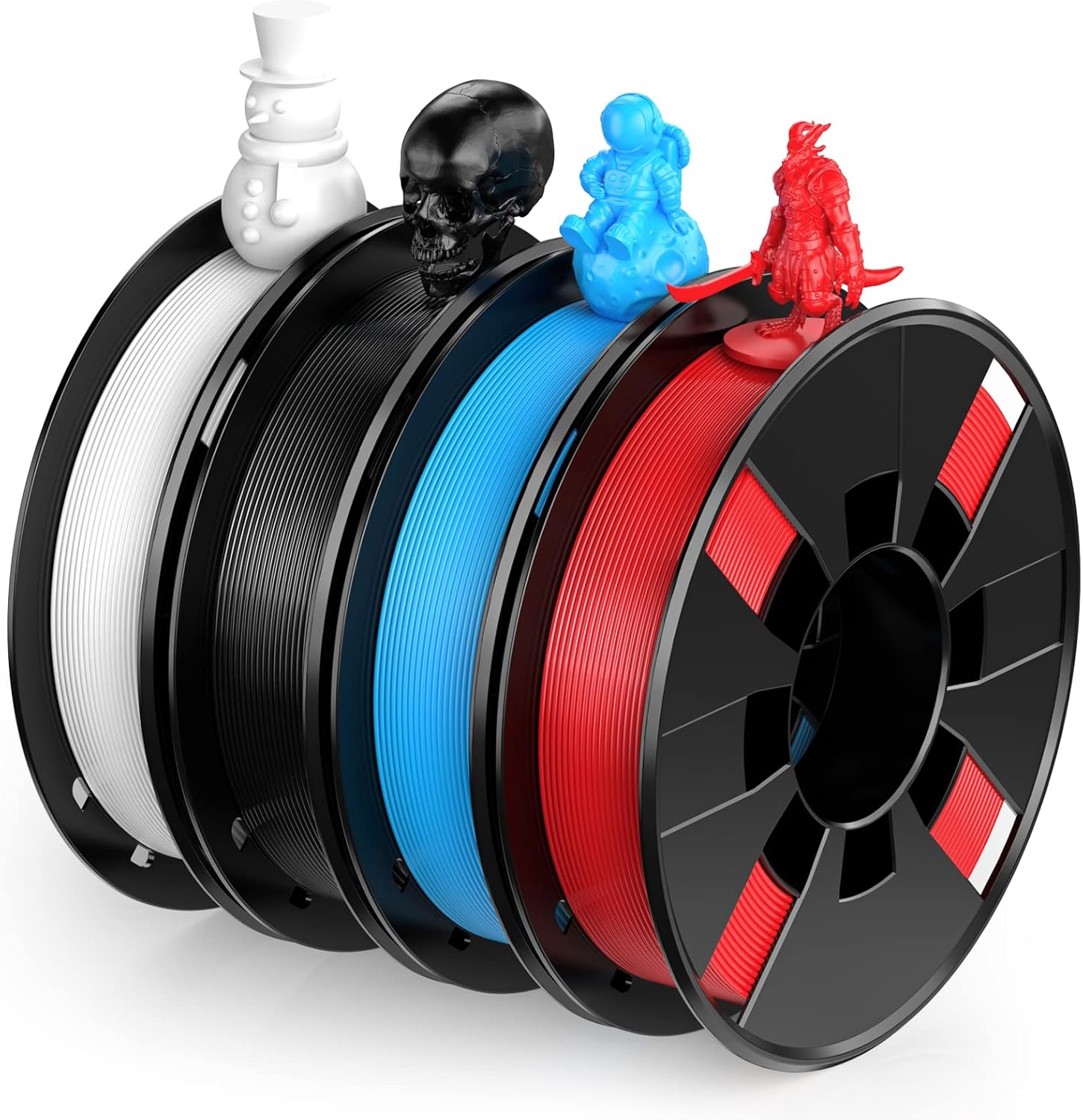 ENTINA 4 Colors PLA 3D Printer Filament Bundle for Projects