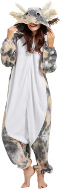 DELEY Unisex Axolotl Costume Adult Onesie for Cozy Fun