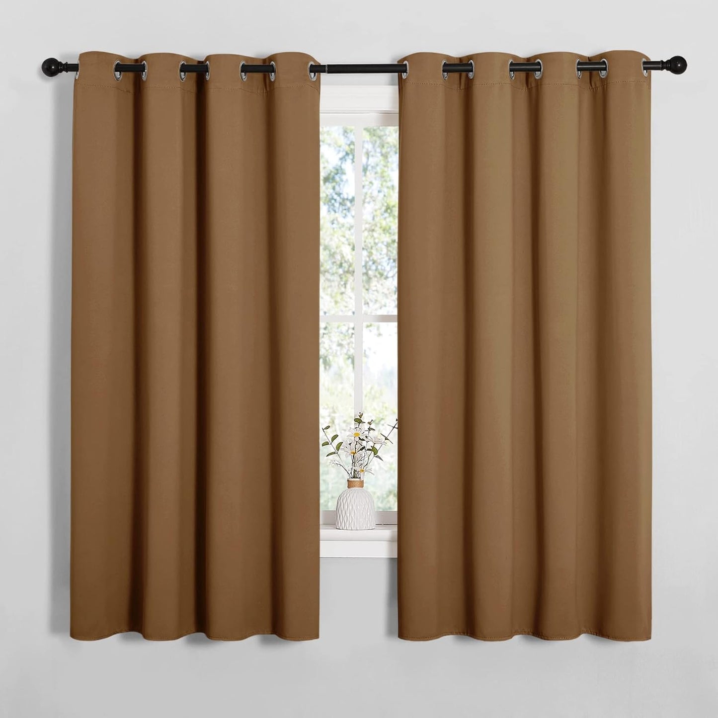 NICETOWN Sleek Blackout Curtains for Noise Reduction and Style