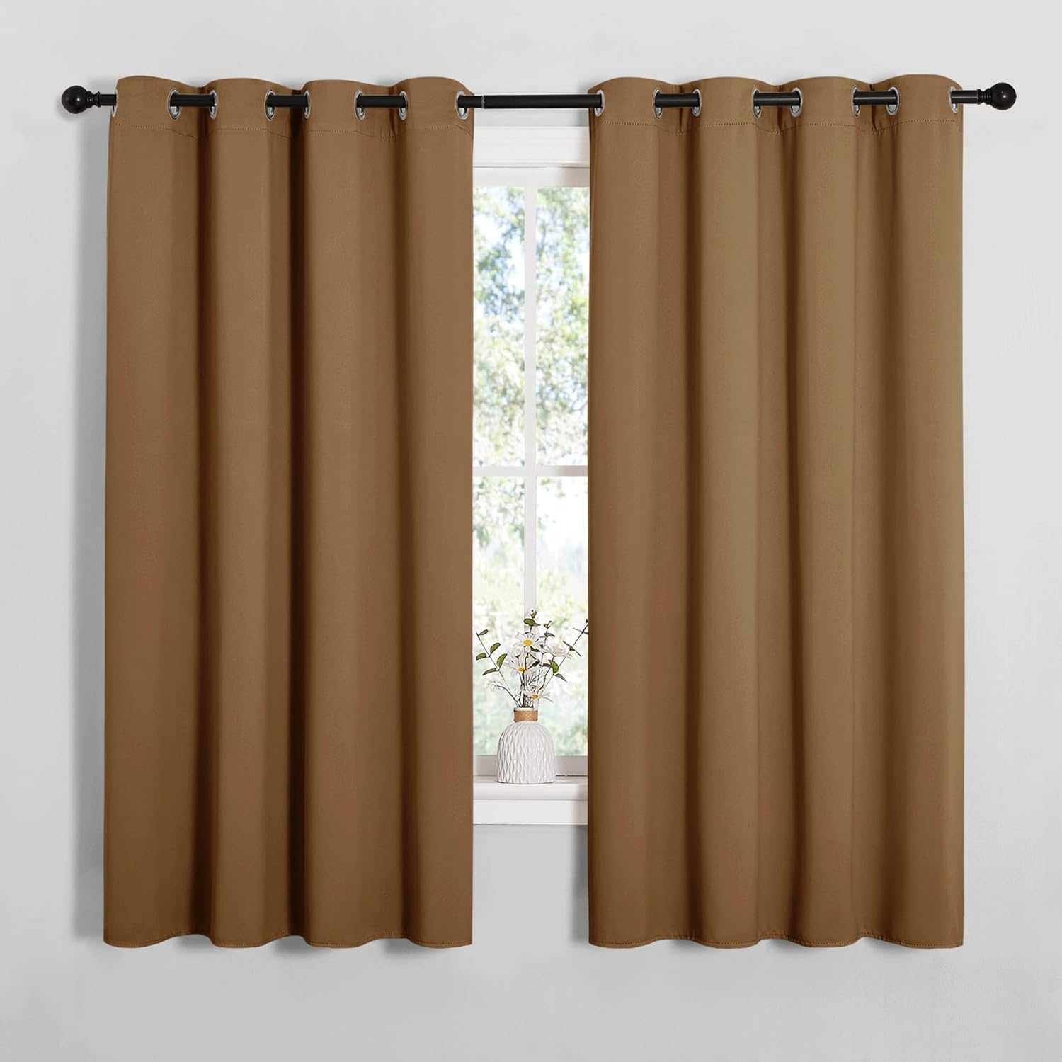NICETOWN Sleek Blackout Curtains for Noise Reduction and Style