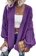 Dyexces Womens Oversized Cable Knit Cardigan Sweater (Style C25T)