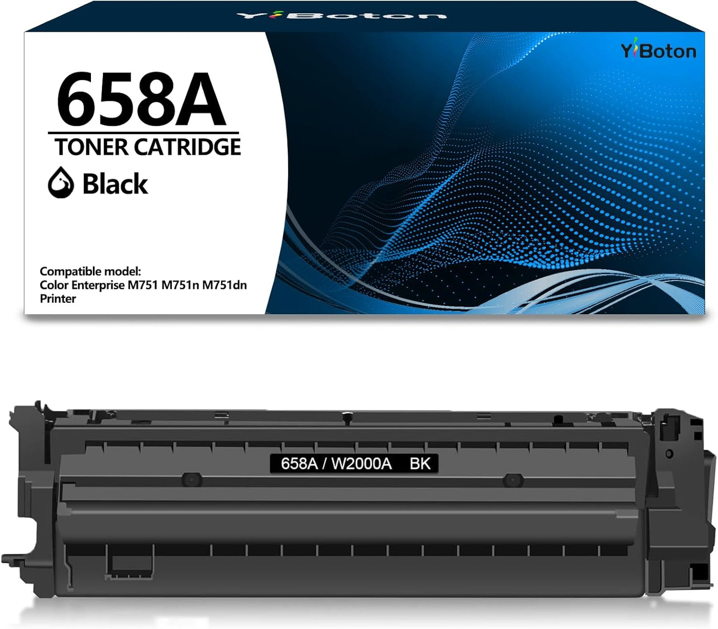 YiBoton High Yield Black Toner for Color LJ M751 Series