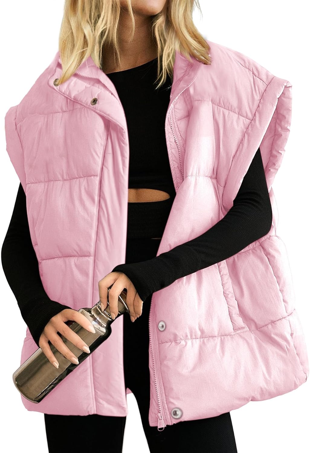 Oversized Puffer Vest for Women - Stylish and Warm Outwear