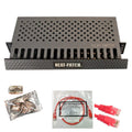Neat Patch MINI 1U Low Profile Cable Management Kit - Compact 5-Pack
