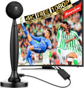 TV Antenna Indoor 360 Long Reception - 4K HD Amplified Antenna