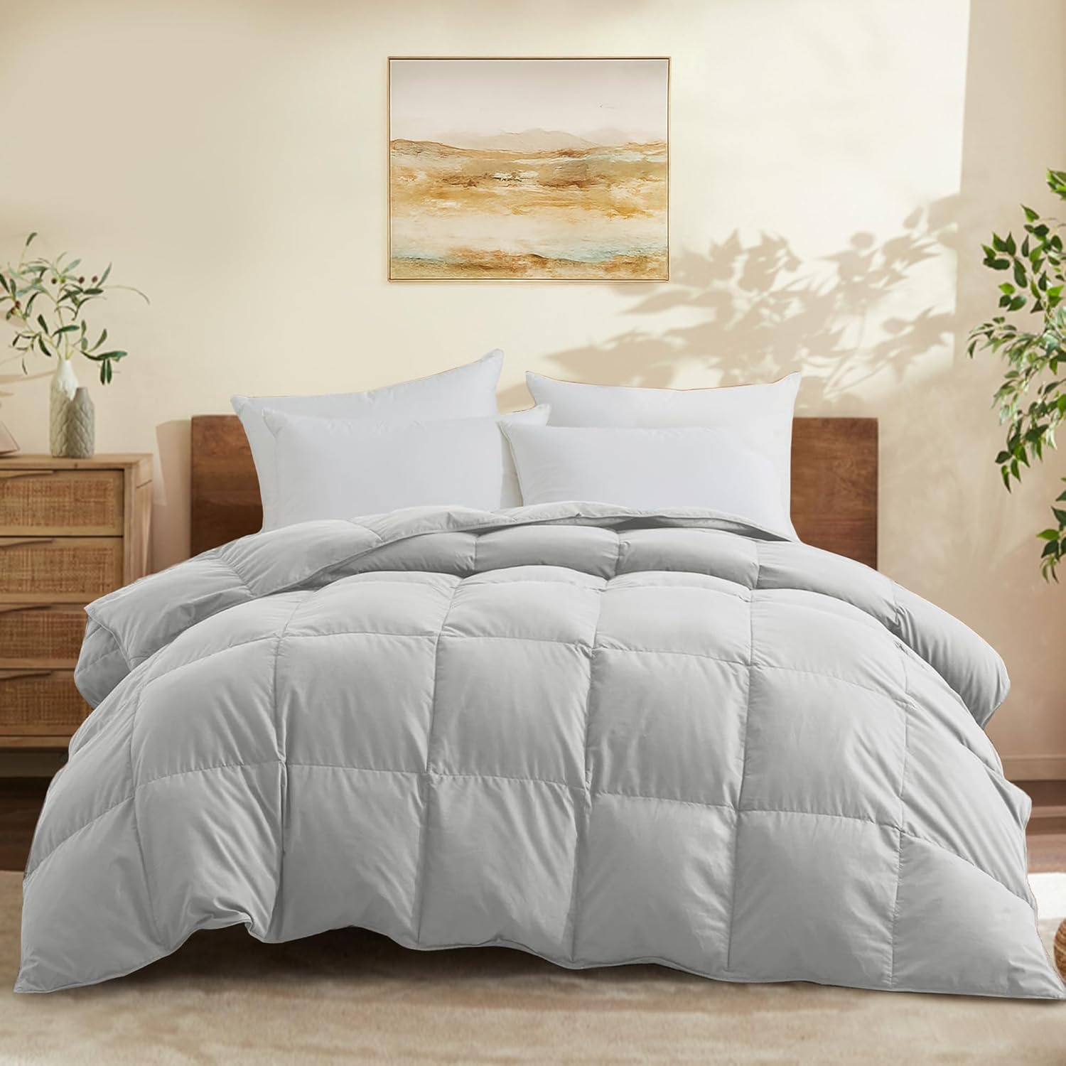 Joysoul Twin Size Down Comforter - Ultra Soft All Season Luxury