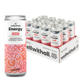 Peach Energy Drink 80 mg Caffeine from Tea - Lightly Sparkling Lift