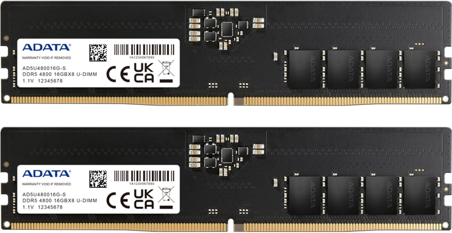 ADATA Premier DDR5 4800MHz 32GB UDIMM Memory RAM Module Kit Review