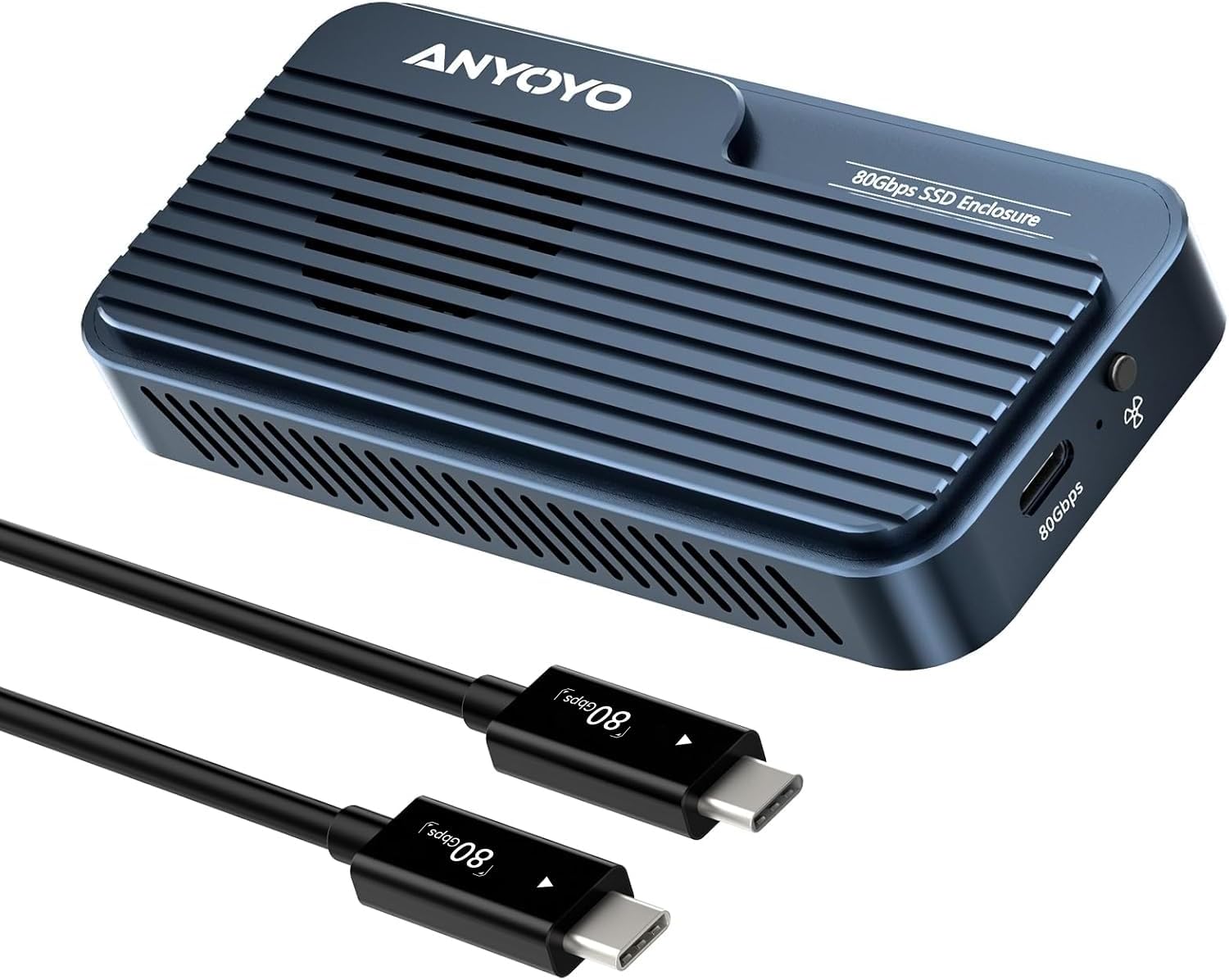 80Gbps M.2 NVMe SSD Enclosure for Fast Data Transfer & Storage