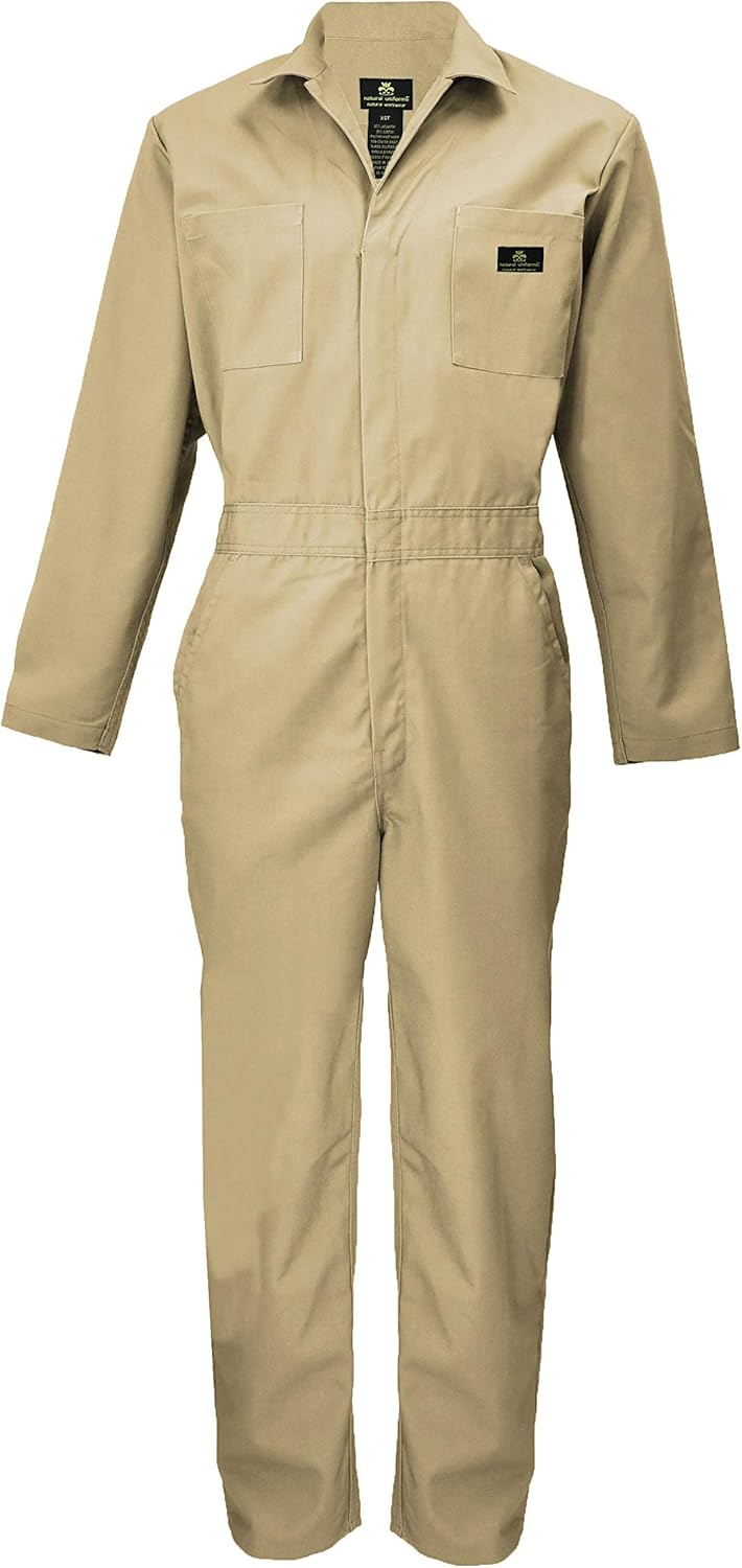 Natural Uniforms Mens Long Sleeve Zip Up Twill Coverall Review