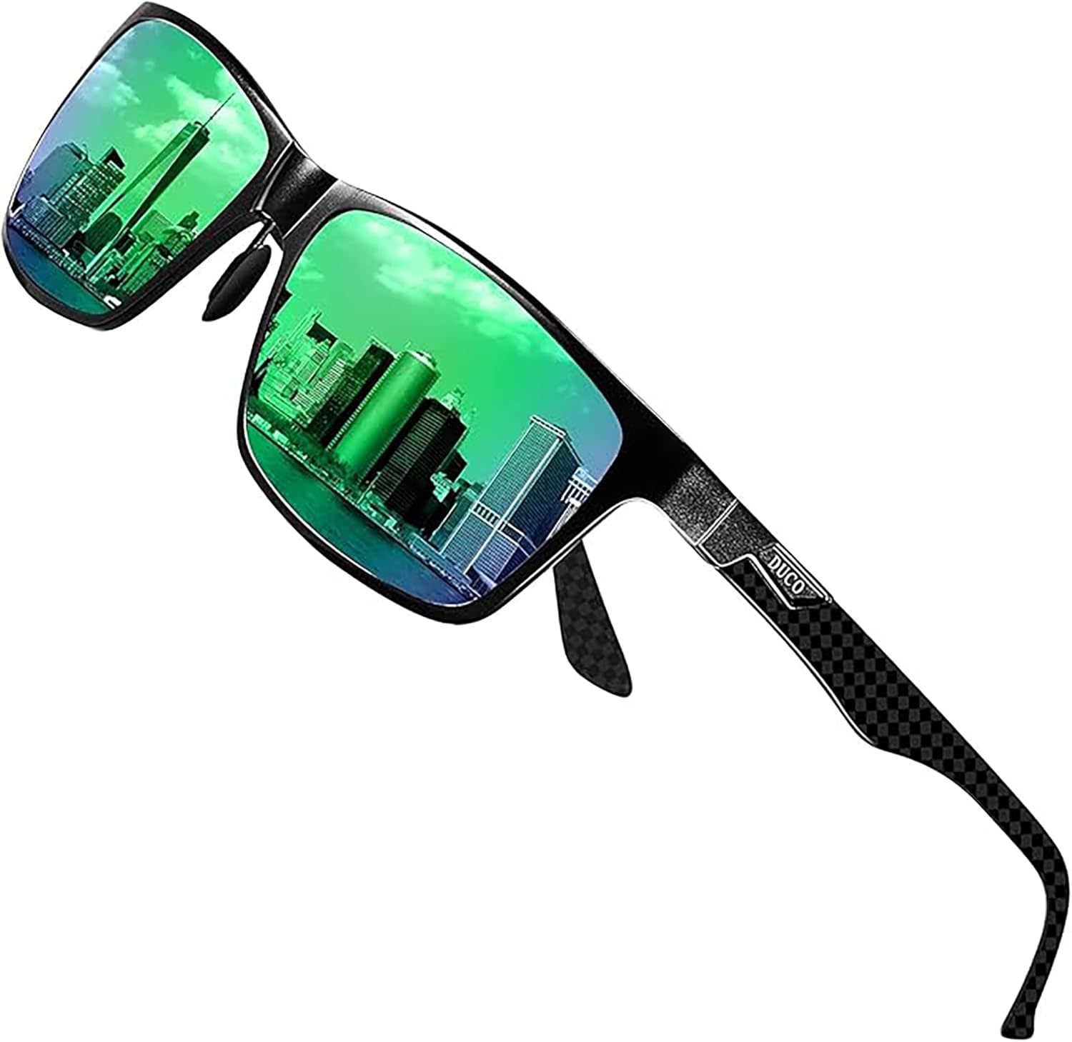 DUCO Mens Sunglasses Polarized Rectangle Sunglass for Men