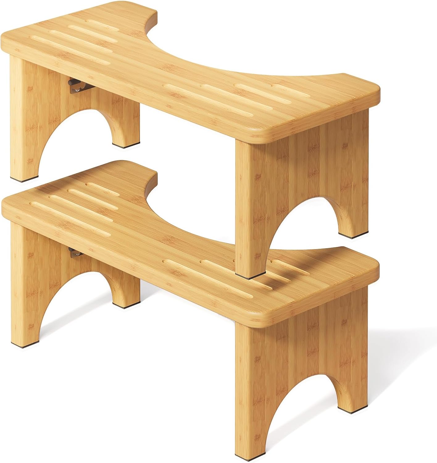 Osivaes Toilet Poop Stool for Adults - Foldable Bamboo Design