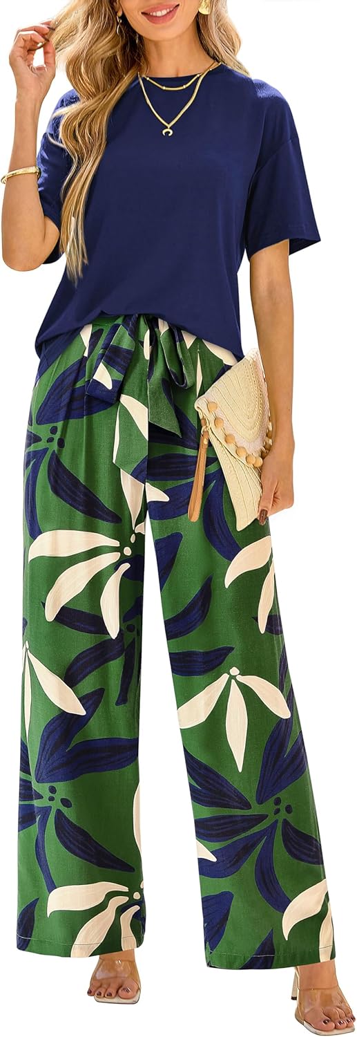 PRETTYGARDEN Women Summer 2 Piece Outfits for Stylish Comfort