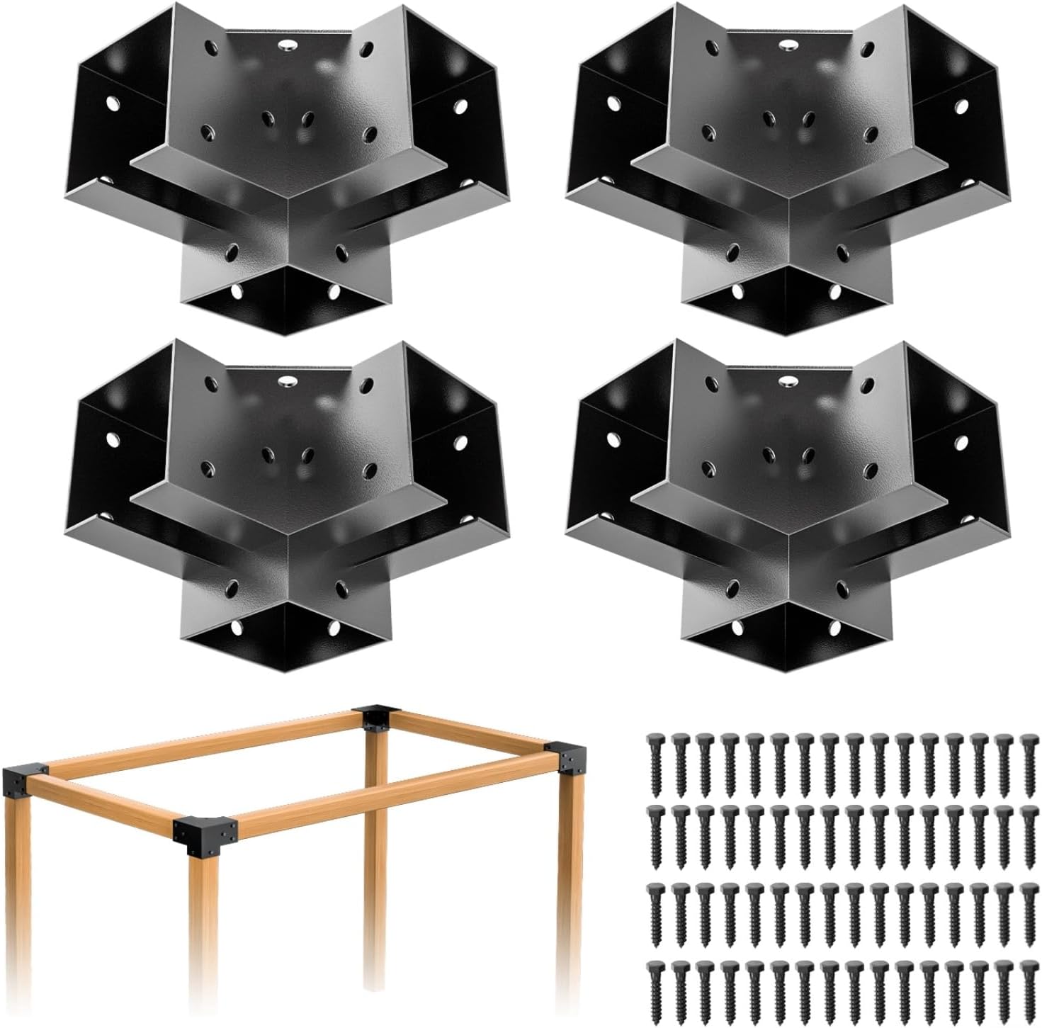 Pergola Brackets 4x4 3-Way for Easy Installation and Durability