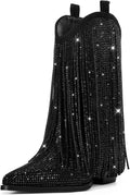 Cowgirl Rhinestone Boots for Women - Sparkly Fringe Western Boots