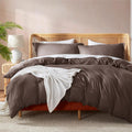Nestl Chocolate Brown Duvet Cover Queen Size - Soft, Cooling Comfort