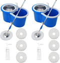 Mop and Bucket Set 360 Spin Mop and Bucket with Wringer - Easy Floor