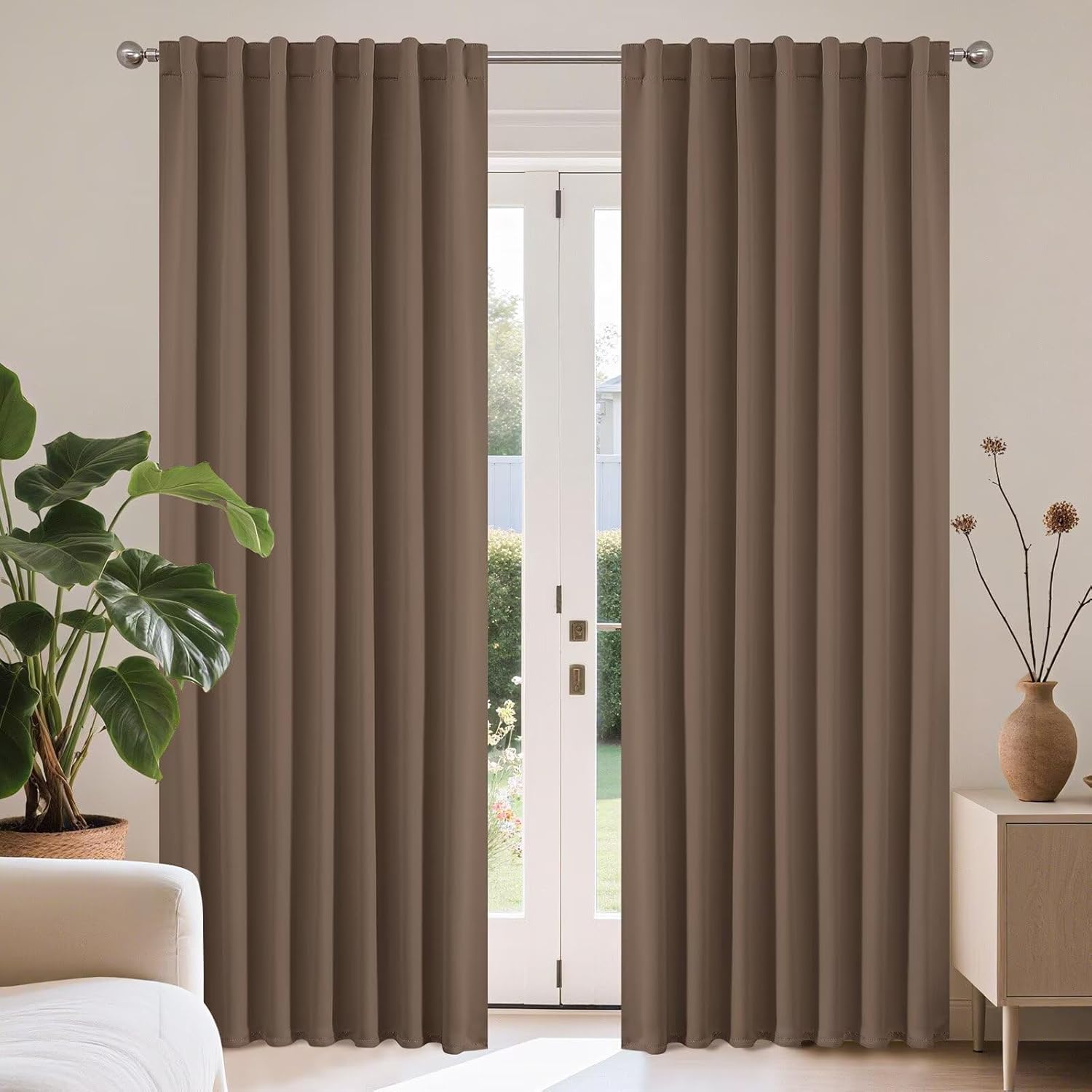 Joydeco Blackout Curtains 96 Inches Long for Room Darkening