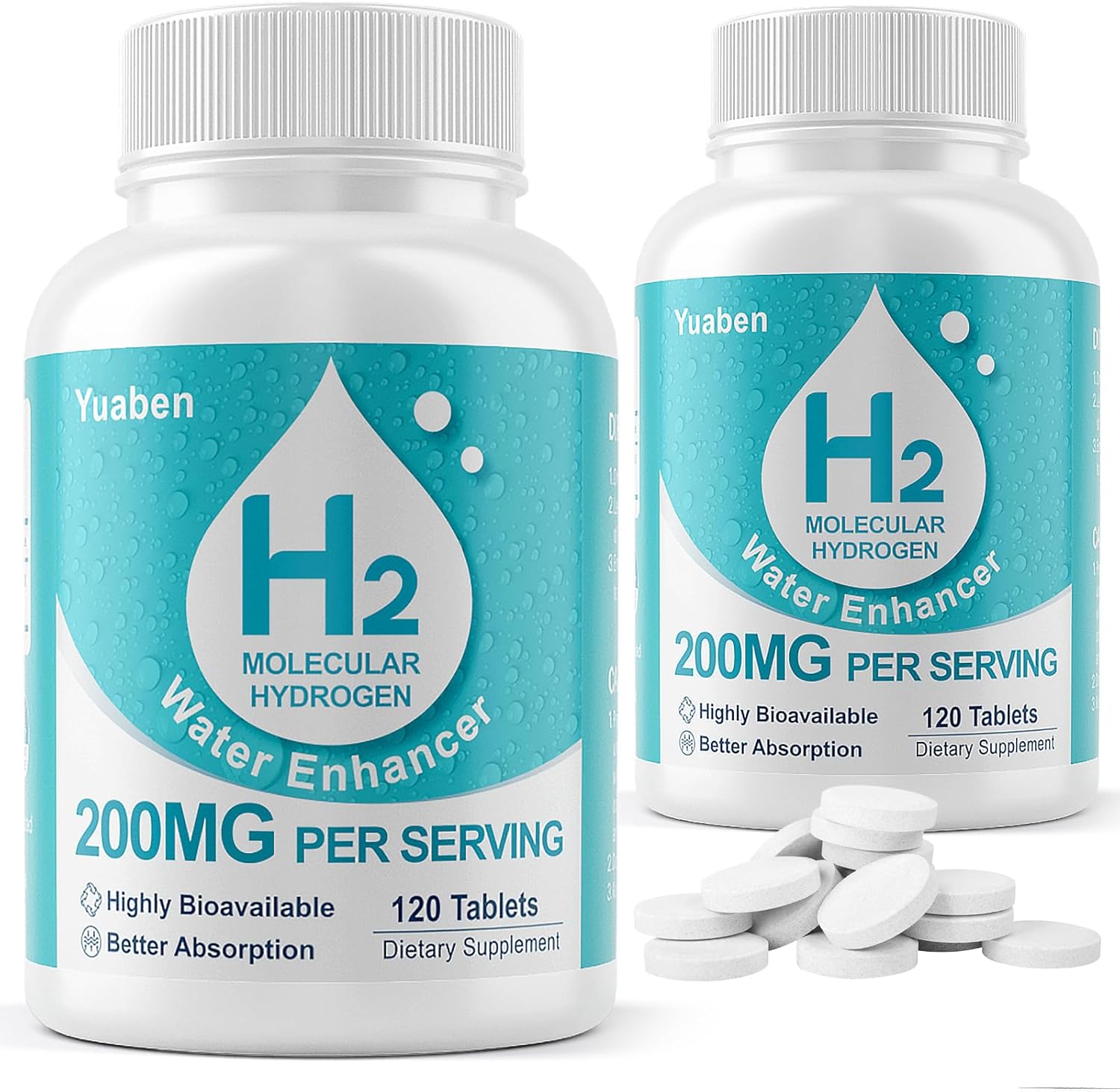 Hydrogen Water Tablets with Magnesium for Brain Health & Energy