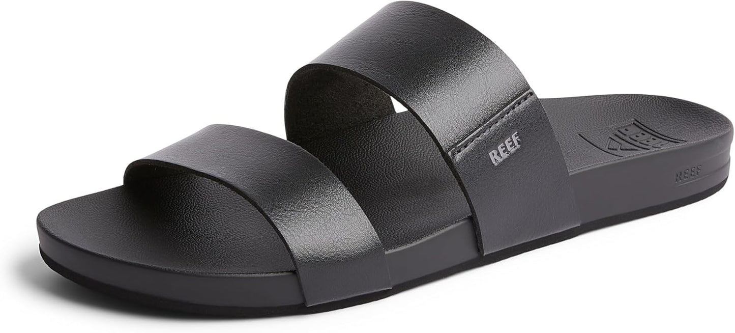 REEF Cushion Vista Women's Slide Sandal with Vegan Leather Straps