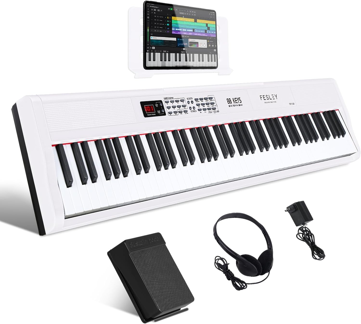 Portable 88-Key Bluetooth Digital Piano - Fesley FEP160