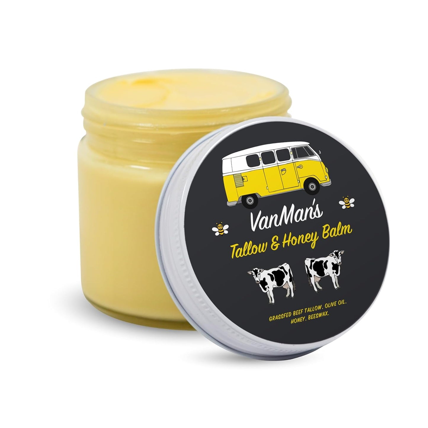 Vanman's Tallow and Honey Balm: Jumbo Moisturizer for Skin
