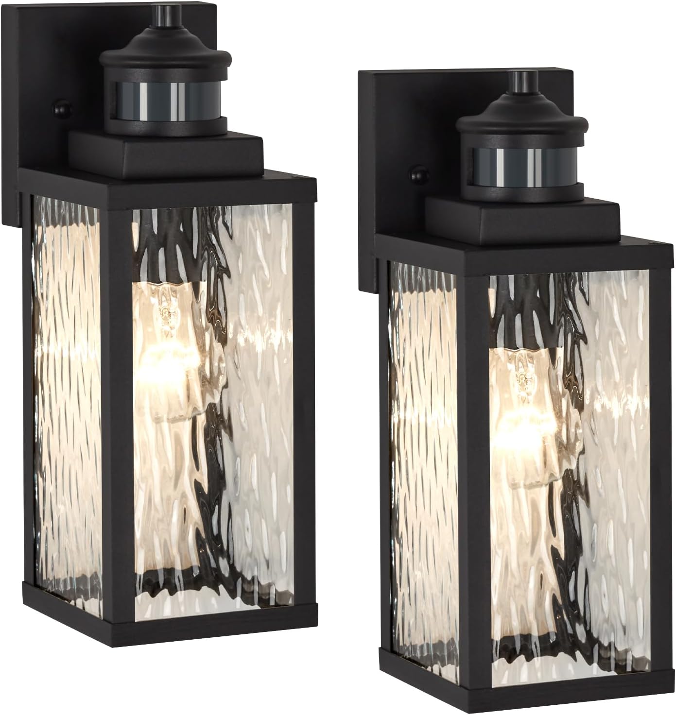 2 Pack Motion Sensor Outdoor Wall Lights for Modern Homes