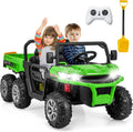 OLAKIDS 24V 2-Seater Ride on Dump Truck - Powerful 4WD Kids UTV