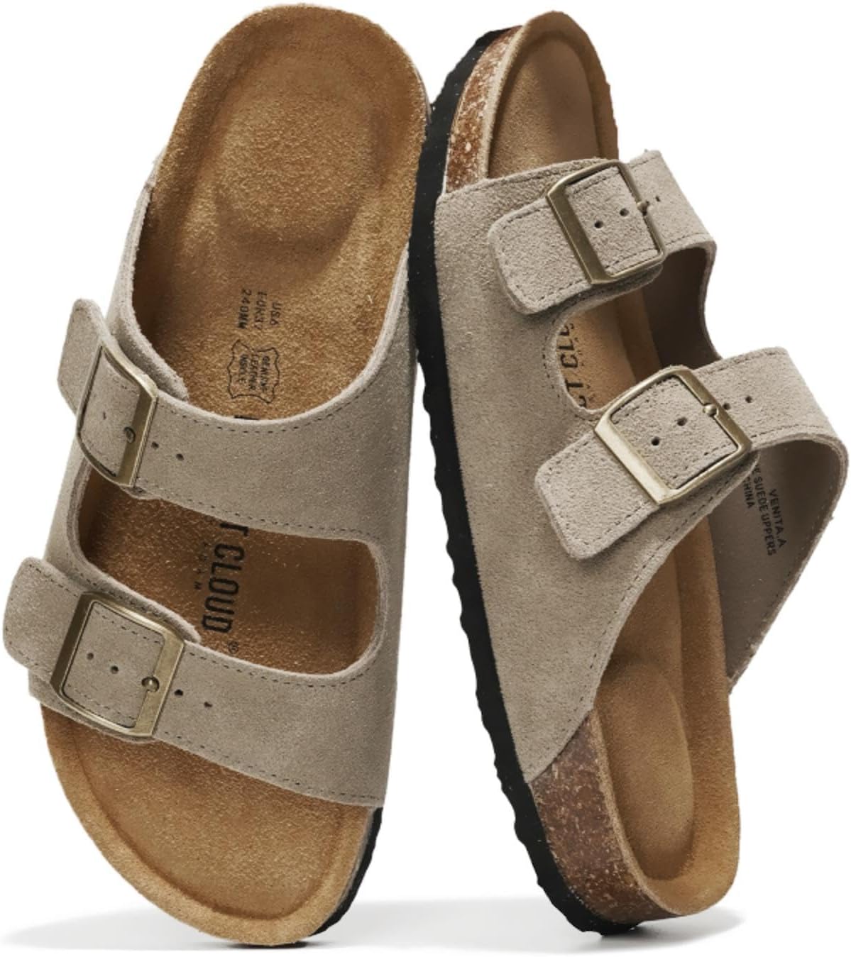 Project Cloud Genuine Leather Flat Sandals for Women 2025