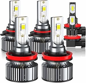 LED Headlight Bulbs for Toyota Camry Honda Pilot 2007-2014
