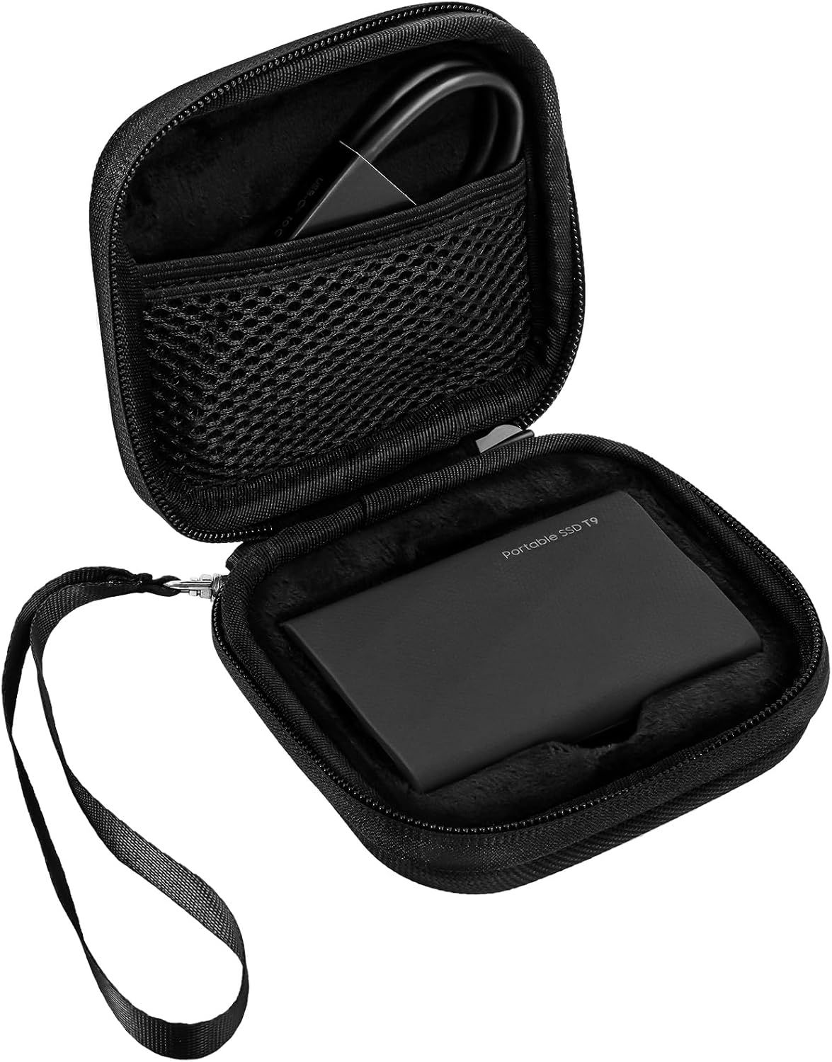 Shockproof EVA Case for Samsung T9 SSD - Black