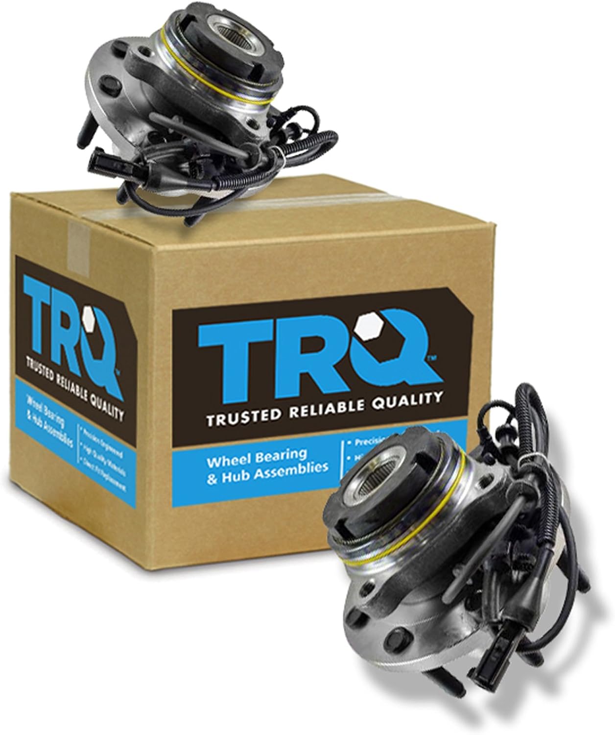 TRQ Front Wheel Bearing & Hub Assembly Set for Ford Excursion