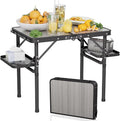 Folding Camping Table 2ft Small Portable Picnic Table - Extra Wings