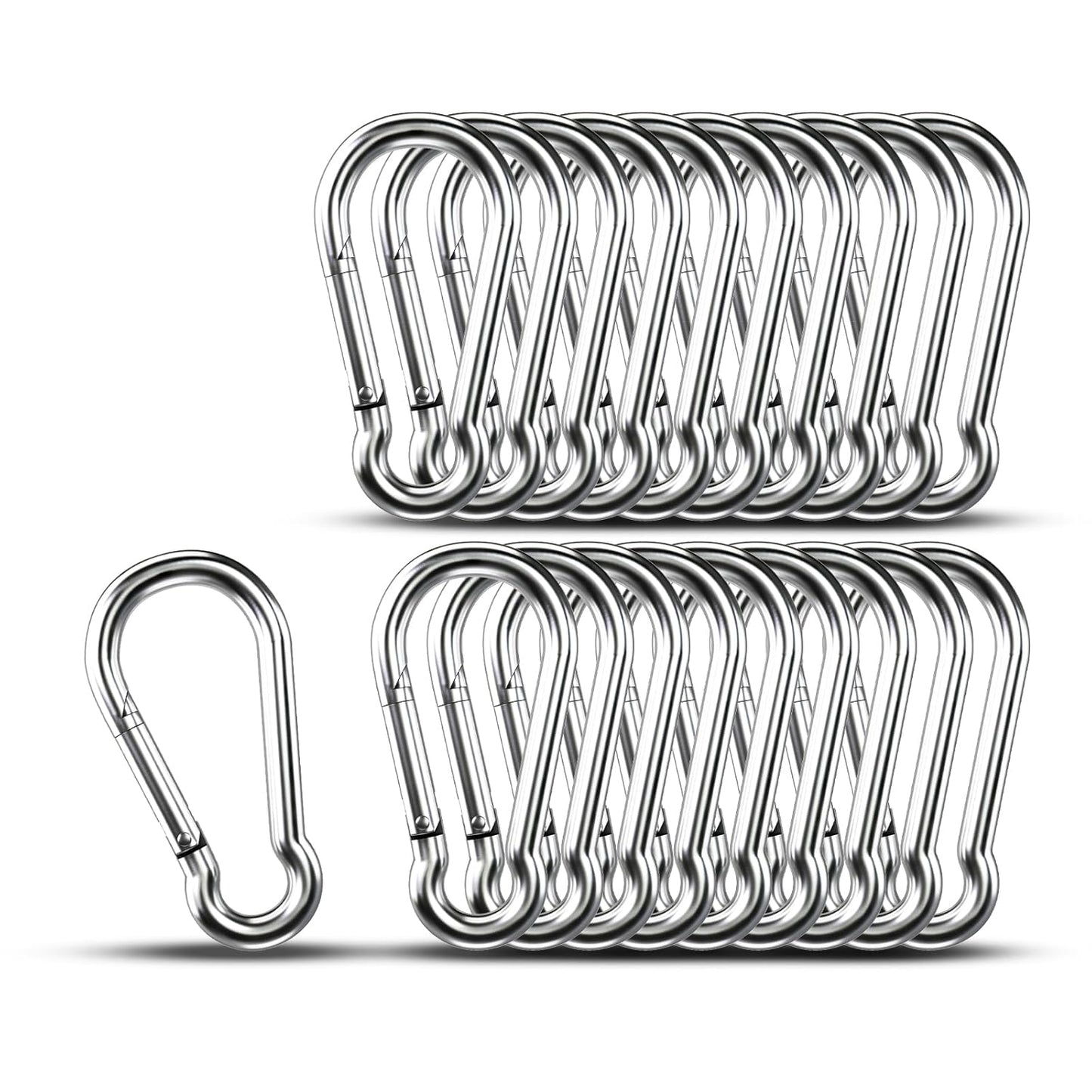 Heavy Duty Carabiner Clip Hooks for Camping and Hiking Use