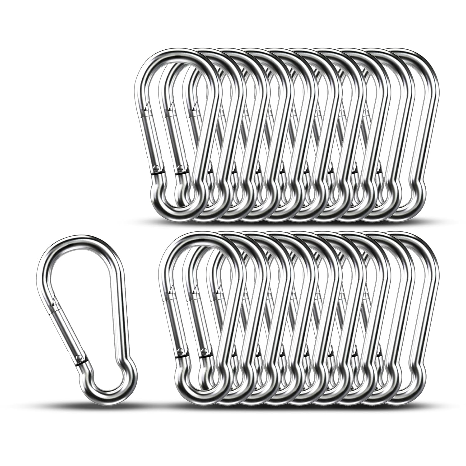Heavy Duty Carabiner Clip Hooks for Camping and Hiking Use