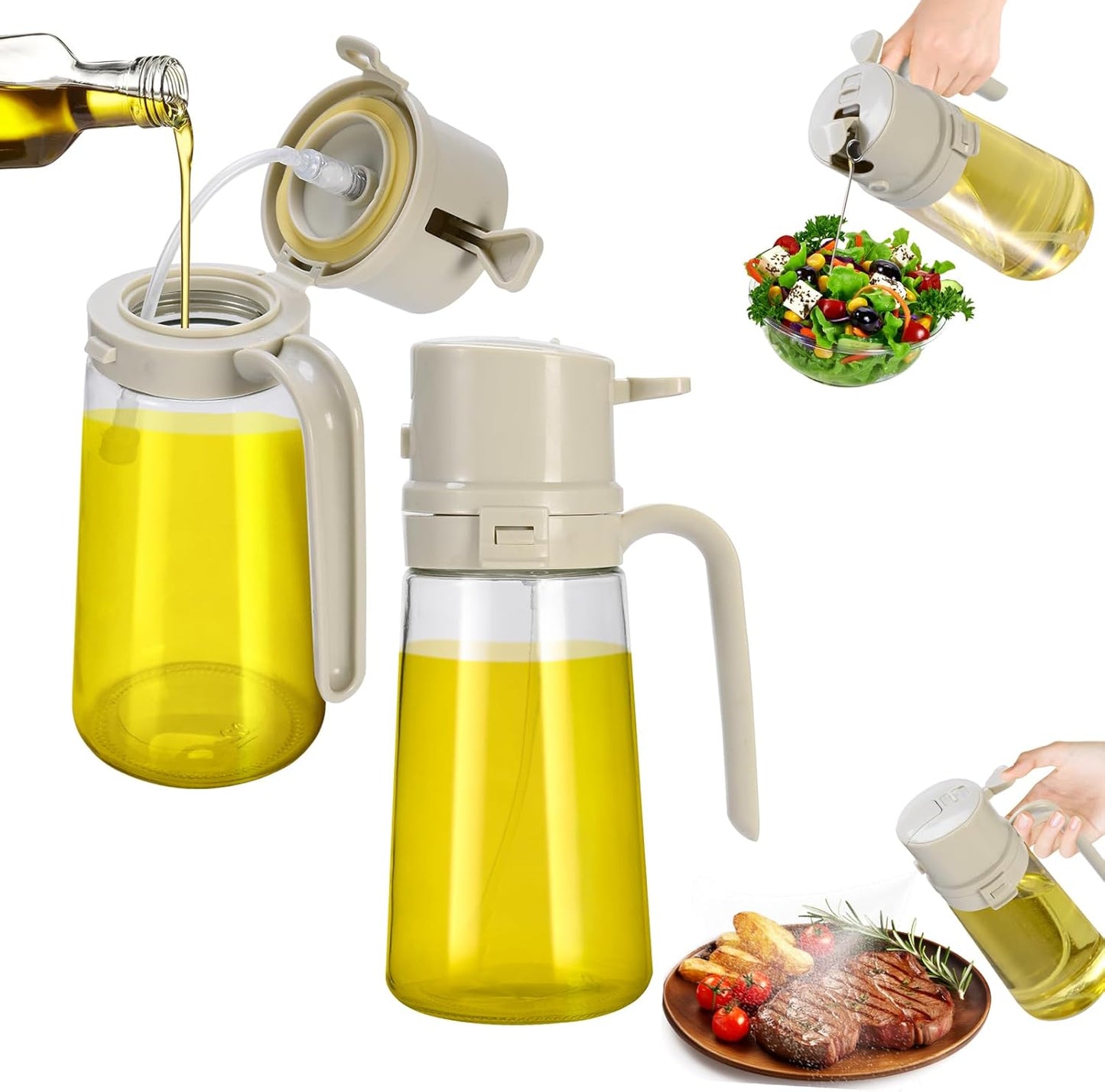 2-in-1 Glass Oil Sprayer: Perfect for Cooking!