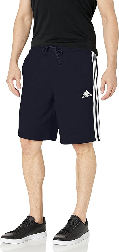 adidas Men's Essentials Fleece 3-Stripes Shorts for Comfort