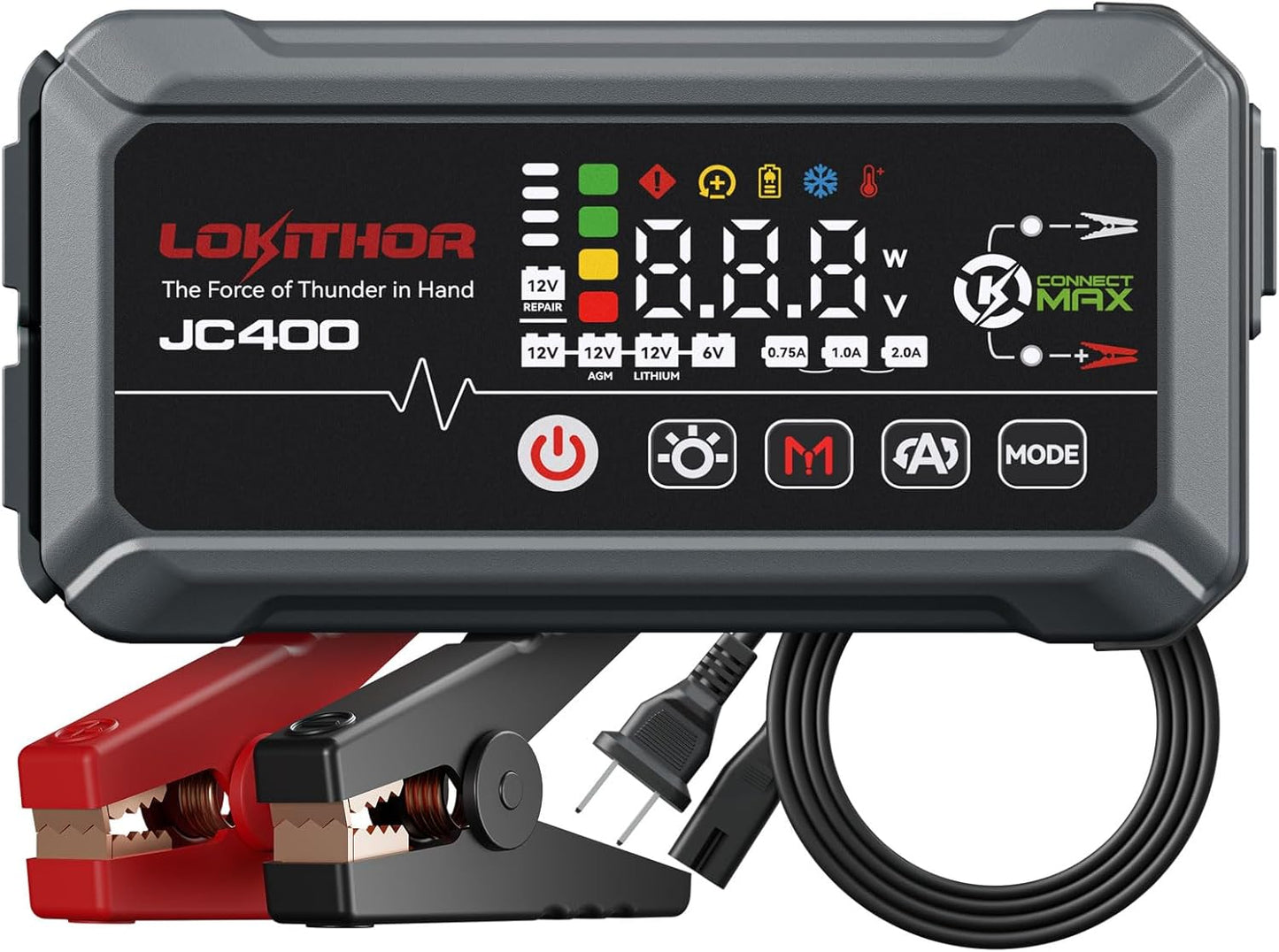 JC400 9-in-1 Battery Charger and Jump Starter for Cars
