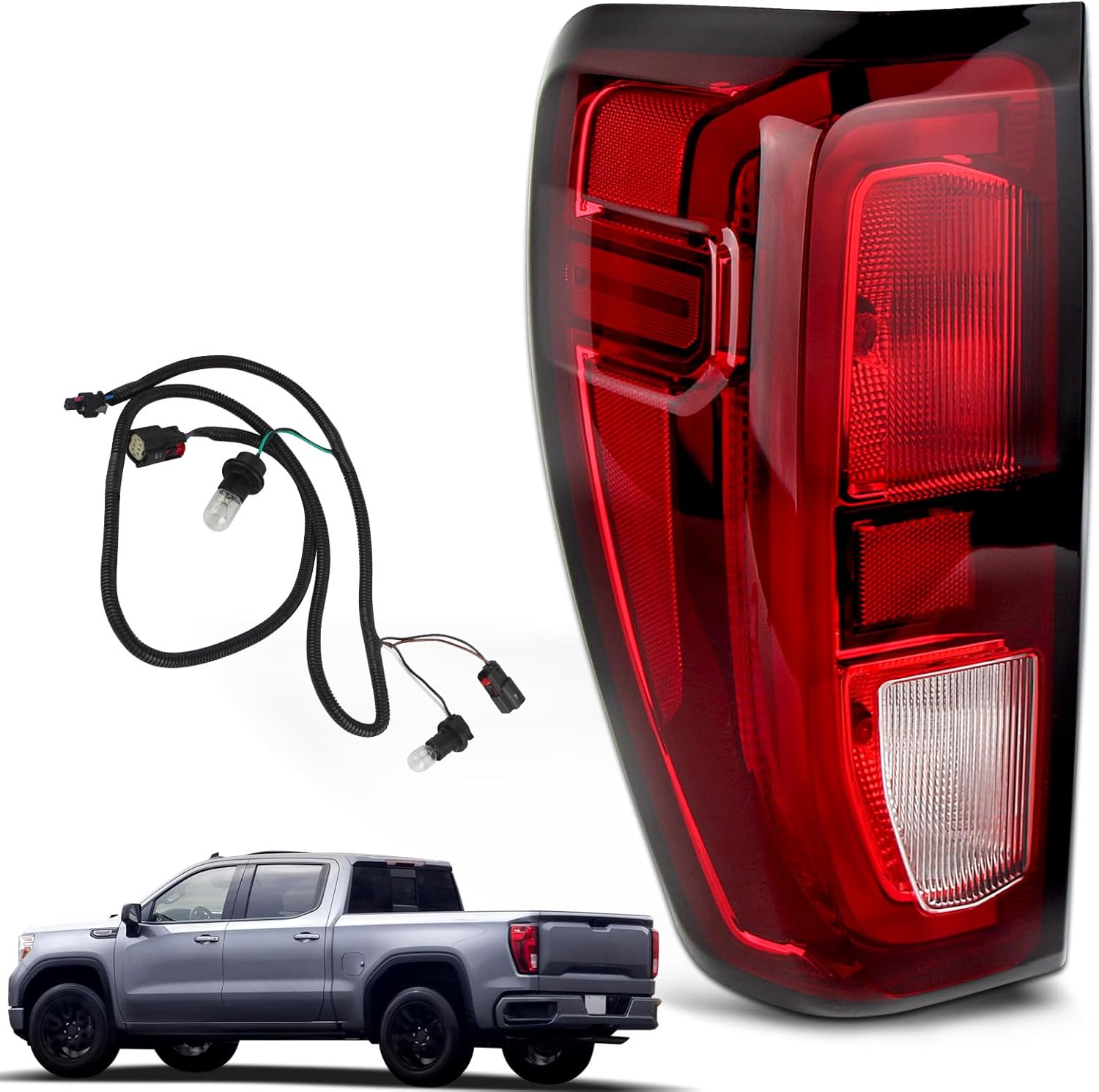 Halogen Tail Light Assembly for 2019-2025 Sierra 1500/2500 HD