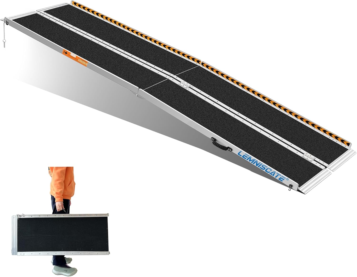 10FT Wheelchair Ramp for Home Steps - Portable Non-Skid Design