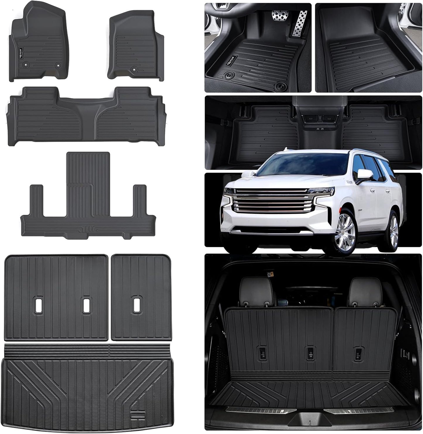 Custom Fit Floor Mats for Chevrolet Tahoe 2021-2025 Models