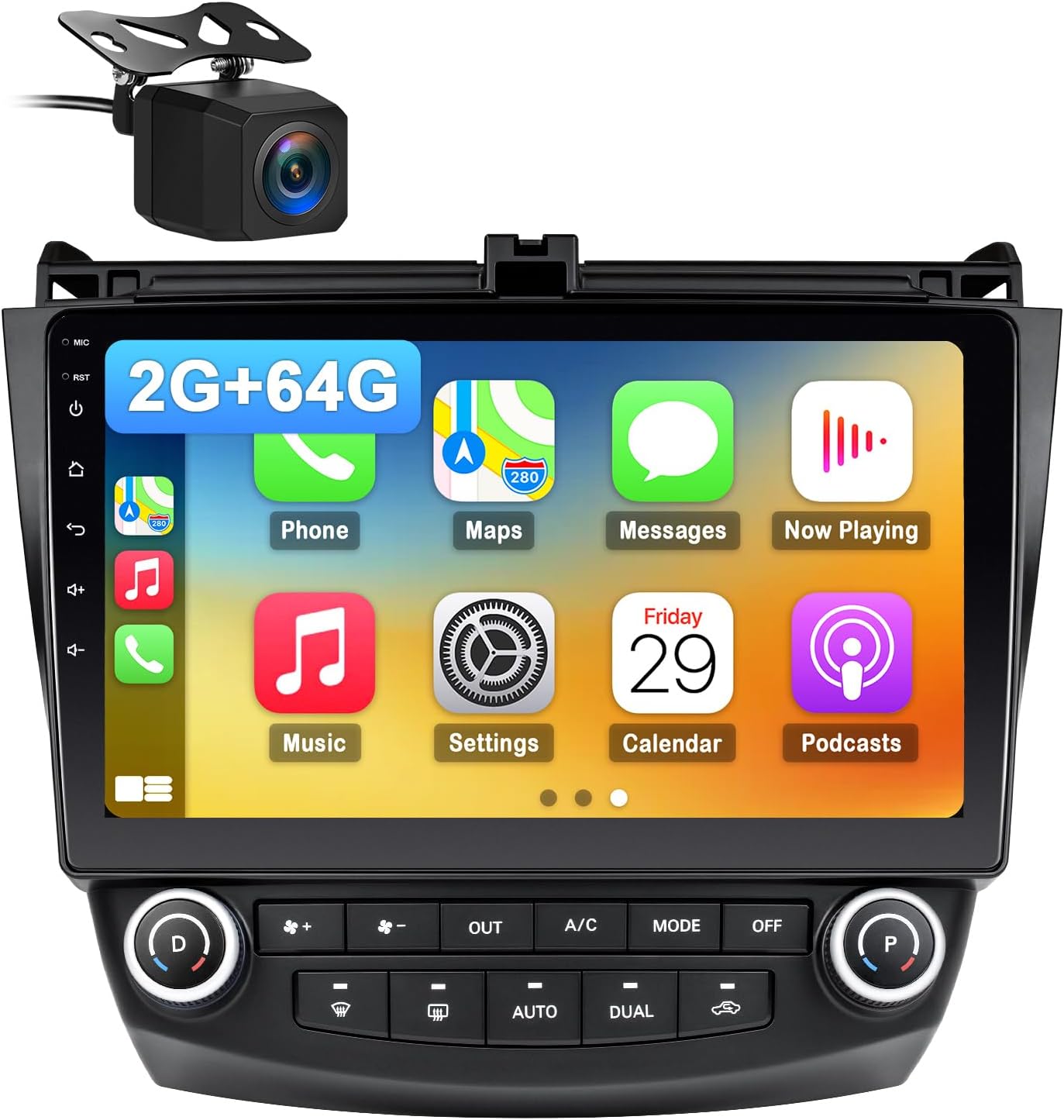 Car Radio Stereo for Honda Accord 7th with Carplay and Bluetooth
